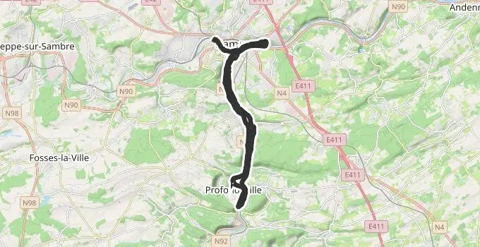 Baloise Namur Marathon course map and route
