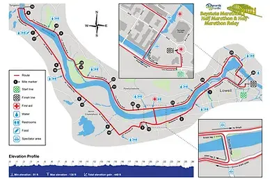 Baystate Marathon course map and route