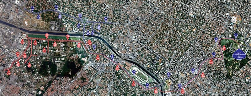 Maratona Internacional de São Paulo course map and route