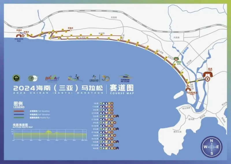 Sanya International Marathon course map and route
