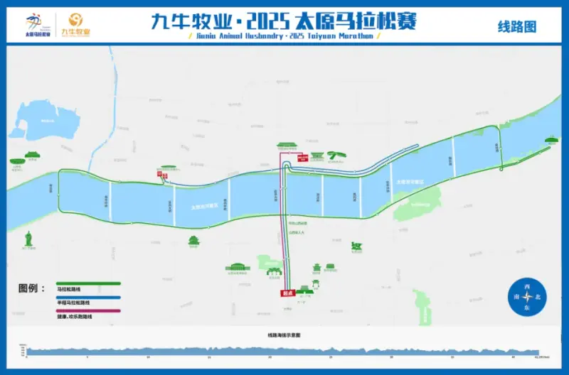 Taiyuan Marathon course map and route