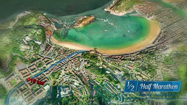 Half marathon of San Sebastián - The course video thumbnail