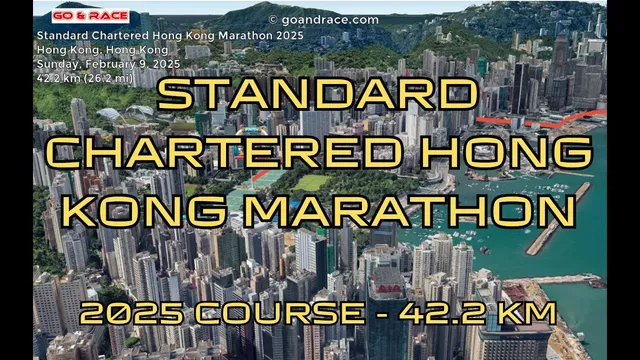 Standard Chartered Hong Kong Marathon 2025: fly over the marathon course! Video of the race path. video thumbnail