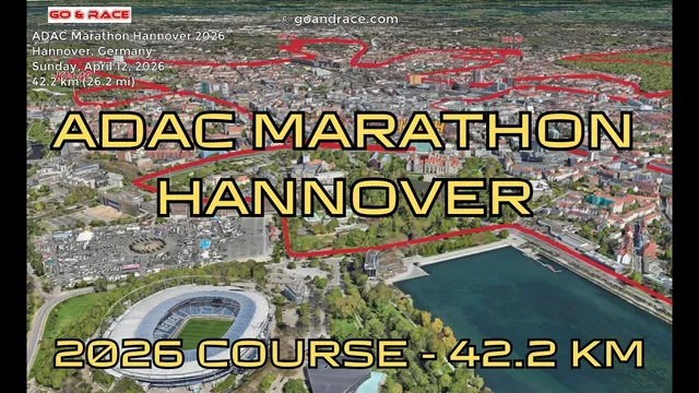 ADAC Marathon Hannover 2026: 3D Video Course Map | 42.2 km - Hannover video thumbnail