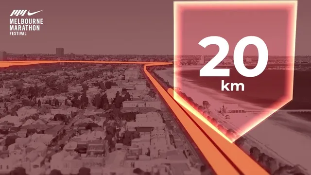 2024 Nike Melbourne Marathon Course Flyover video thumbnail