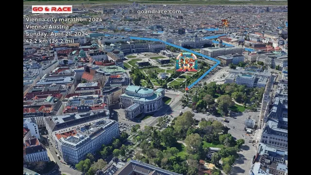 Vienna city marathon 2024: fly over the marathon 3D course map! video thumbnail
