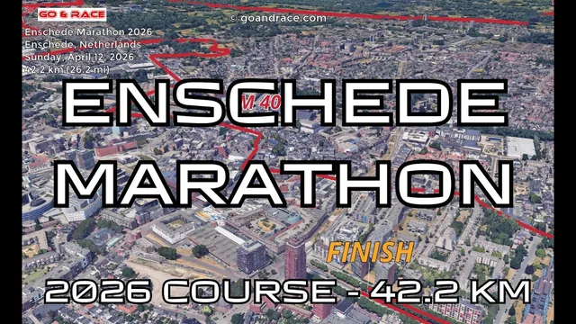Enschede Marathon 2026: 3D Video Course Map | 42.2 km - Enschede video thumbnail