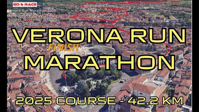 Verona Run Marathon 2025: 3D Video Course Map | 42.2 km - Verona video thumbnail