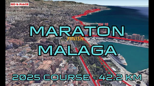 Generali Maraton Malaga 2025: 3D Video Course Map | 42.2 km - Malaga video thumbnail