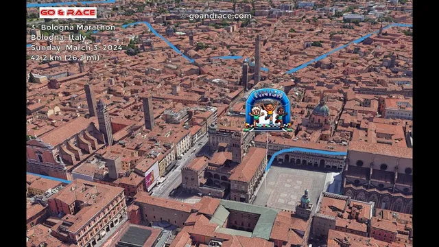 3° Bologna Marathon (2024): fly over the marathon 3D course map! video thumbnail