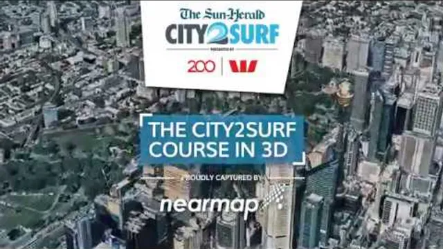 The City2Surf Course in 3D by Nearmap video thumbnail
