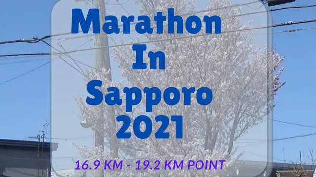 Marathon course 16.9 km - 19.2 km point in Hokkaido, Japan video thumbnail