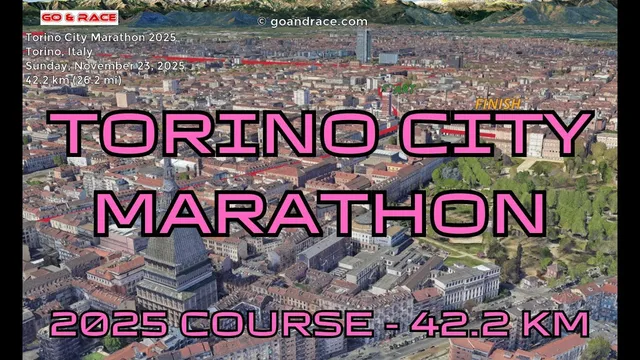 Torino City Marathon 2025: 3D Video Course Map | 42.2 km - Torino video thumbnail