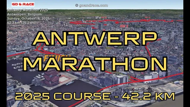 Antwerp Marathon 2025: 3D Video Course Map | 42.2 km - Antwerpen video thumbnail