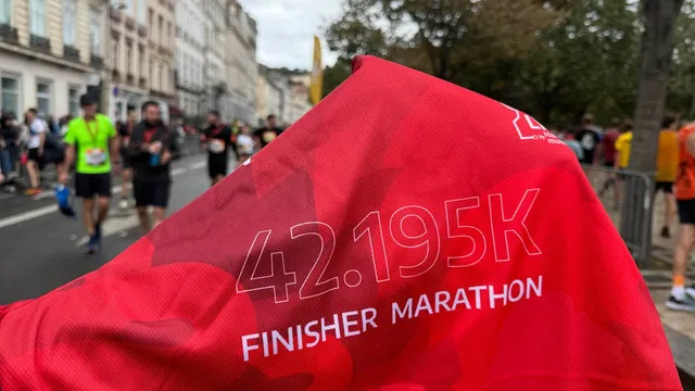 Run in Lyon 2024 marathon - souvenir de course. video thumbnail