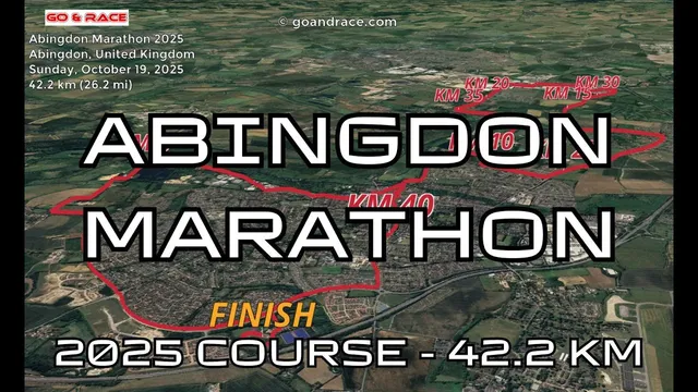 Abingdon Marathon 2025: 3D Video Course Map | 42.2 km - Abingdon video thumbnail