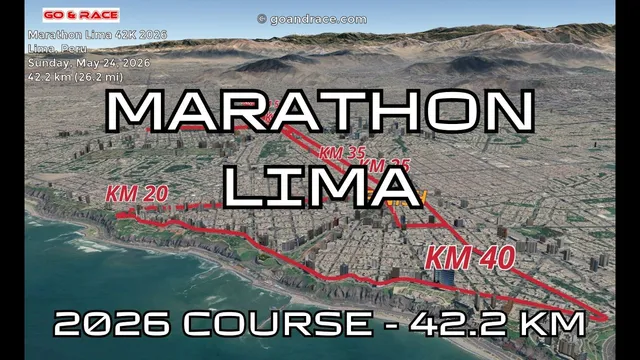 Marathon Lima 42K 2026: 3D Video Course Map | 42.2 km - Lima video thumbnail